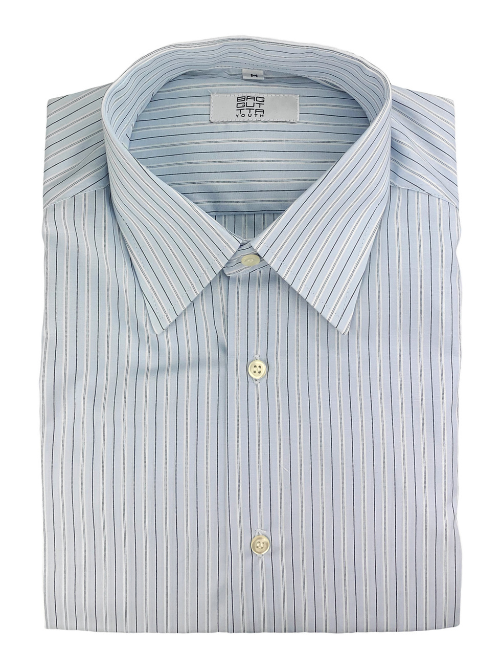 STRIPED LIGHT BLUE WHITE GREY SHIRT