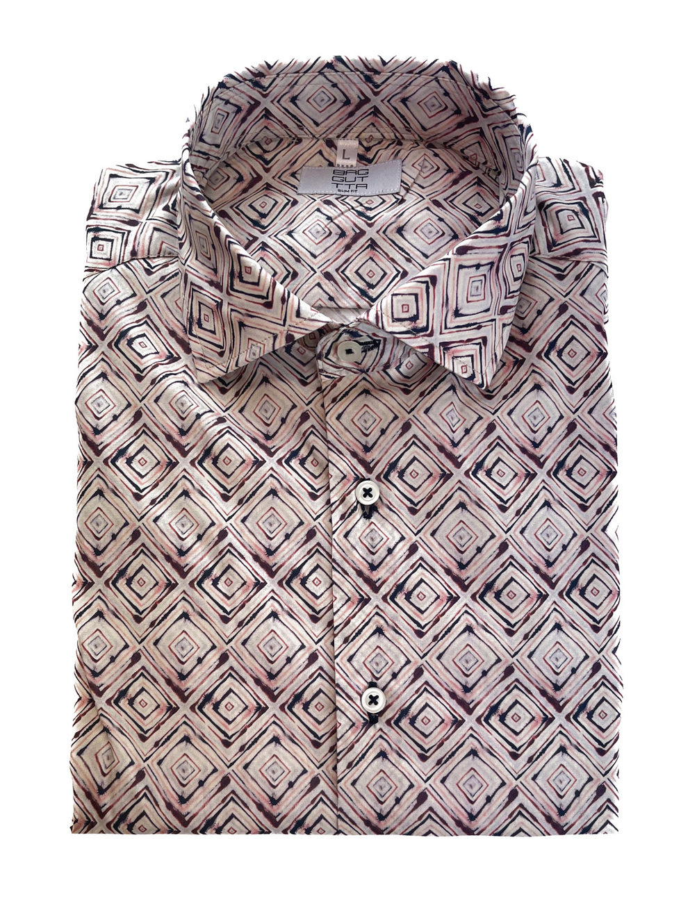 DUSTY PINK GEOMETRIC SHAPES SHIRT