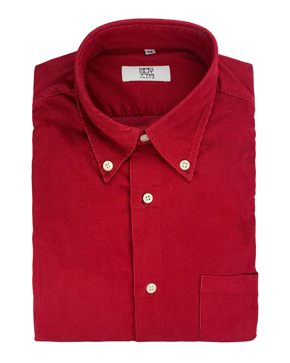 CORDUROY RED SHIRT