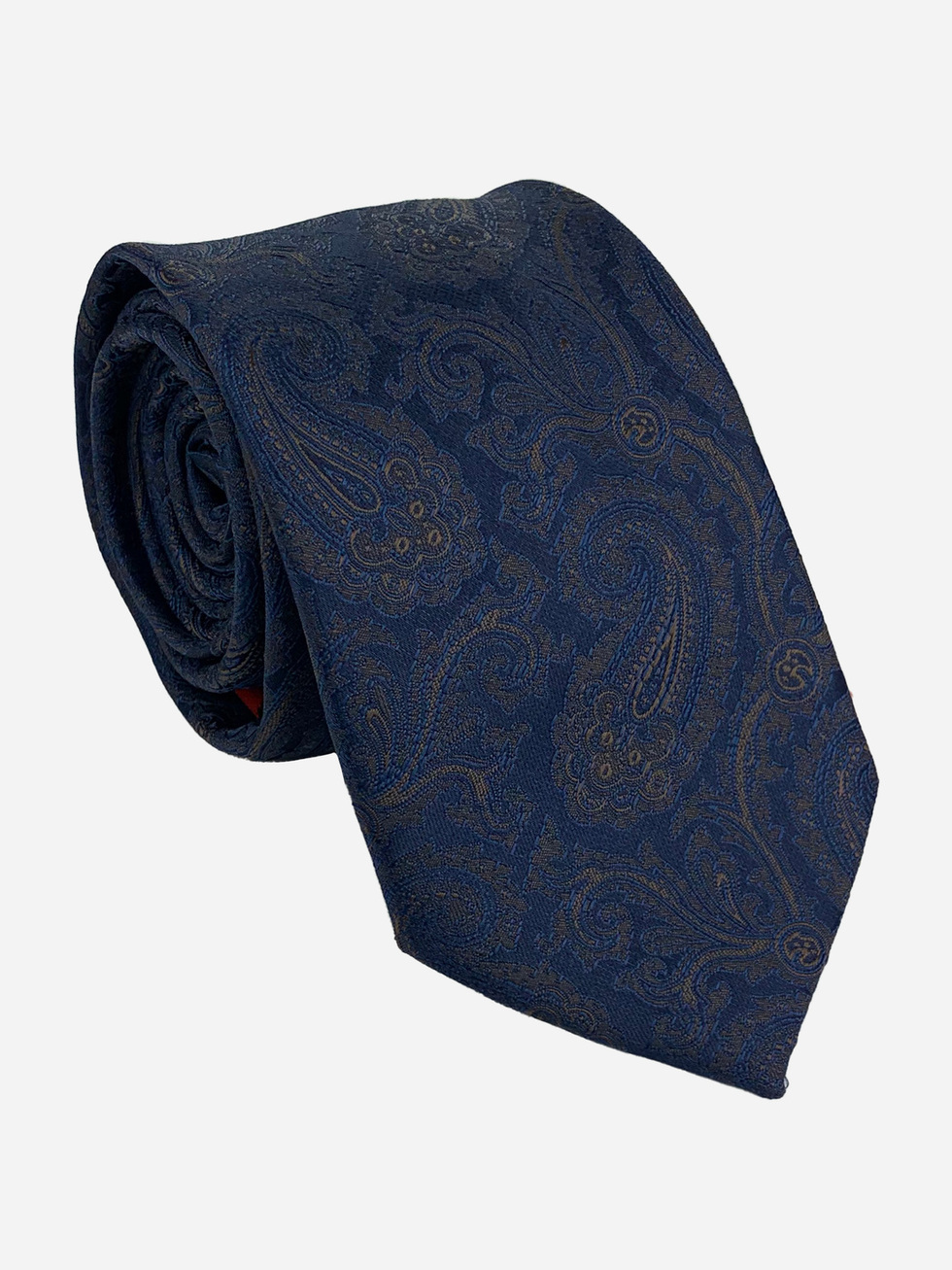 PURPLE NECKTIE WITH PAISLEY PATTERN