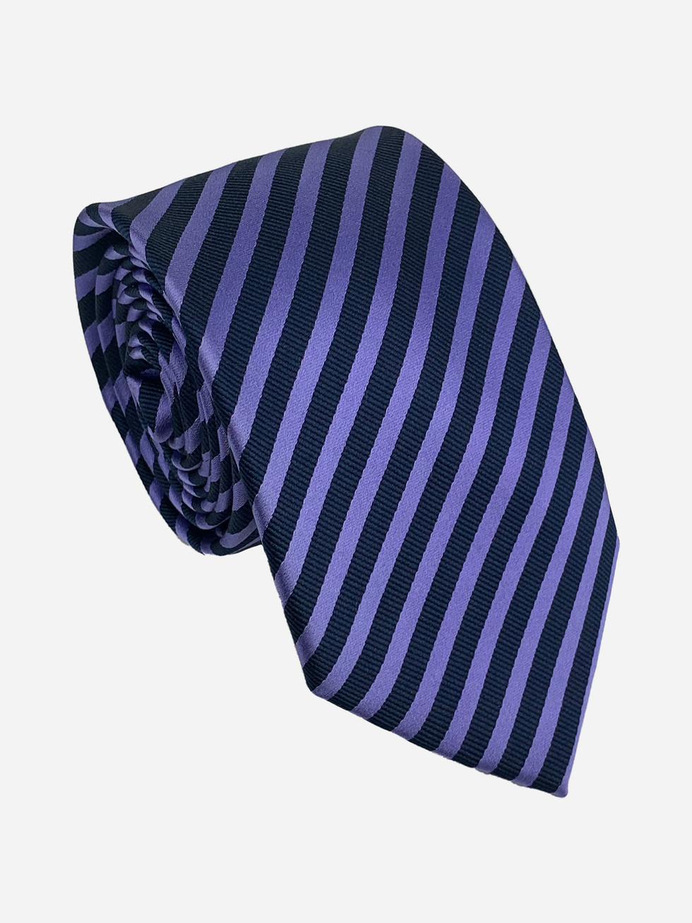 STRIPED PURPLE BLUE NECKTIE