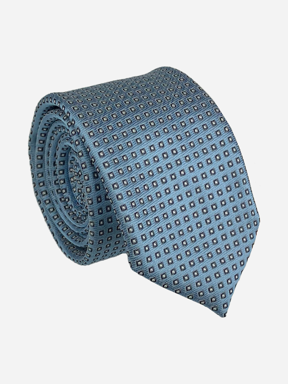 LIGHT BLUE NECKTIE WITH PATTERN