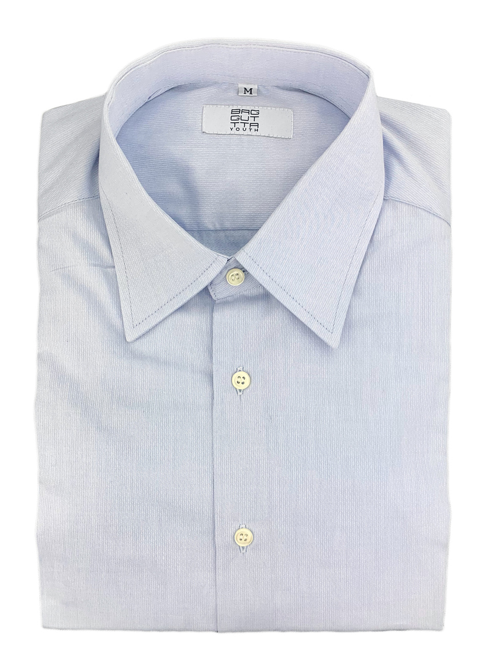 SOFT BLUE SHIRT WITH PATTERN