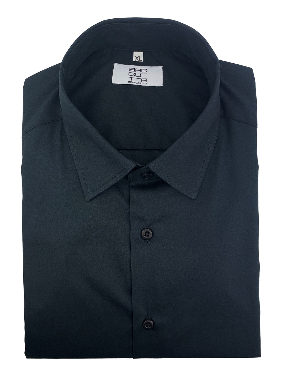 BLACK POPLIN SHIRT